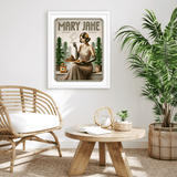 Mary Jane Vintage Style Art Print