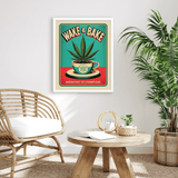 Wake & Bake Vintage Style Art Print