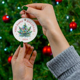 Weed Leaf Lights Christmas Ornament