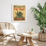 OG Kush Vintage Style Art Print