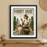 Mary Jane Vintage Style Art Print