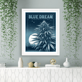 Blue Dream Blues Vintage Style Art Print