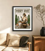 Mary Jane Vintage Style Art Print