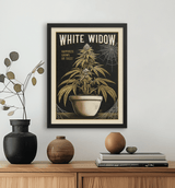 White Widow Vintage Style Art Print