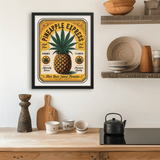 Pineapple Express Label Art Print