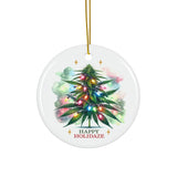 Happy Holidaze Weed Tree Christmas Ornament