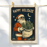 Happy Holidaze Vintage Style Art Print