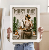 Mary Jane Vintage Style Art Print