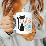 Cats and Weed Coffee Mug