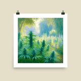 Impressionist Weed Garden Art Print