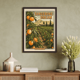 Tangerine Dream Field Vintage Style Art Print