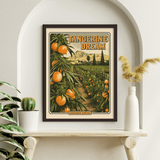 Tangerine Dream Field Vintage Style Art Print