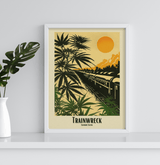 Trainwreck Vintage Style Art Print