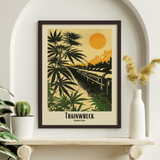 Trainwreck Vintage Style Art Print