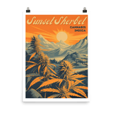 Sunset Sherbet Vintage Style Art Print