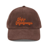 High Maintenance Cannabis Corduroy Hat