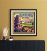 Granddaddy Purple Square Art Print