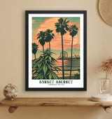 Sunset Sherbet Pier Art Print