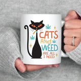 Cats and Weed Coffee Mug